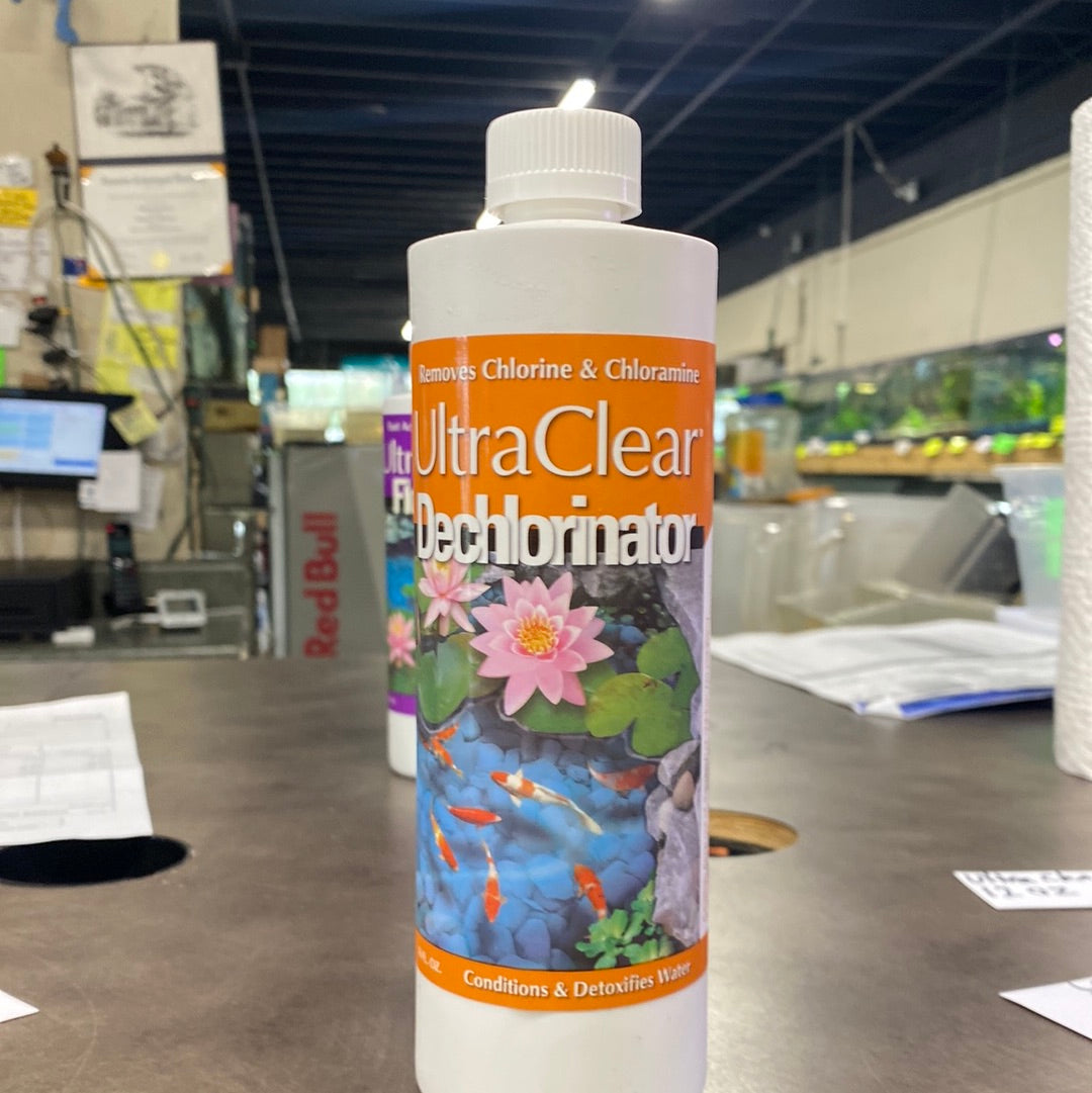 UltraClear Dechlorinator 16 Oz Bottle AGE OF AQUARIUMS LIVE FISH AND