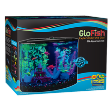 Load image into Gallery viewer, Glofish Crescent Aquarium Kits With Blue LED Lights