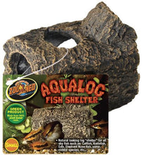 Load image into Gallery viewer, Zoo Med Aqualog Fish Shelters Brown Small,Medium,Large,Jumbo