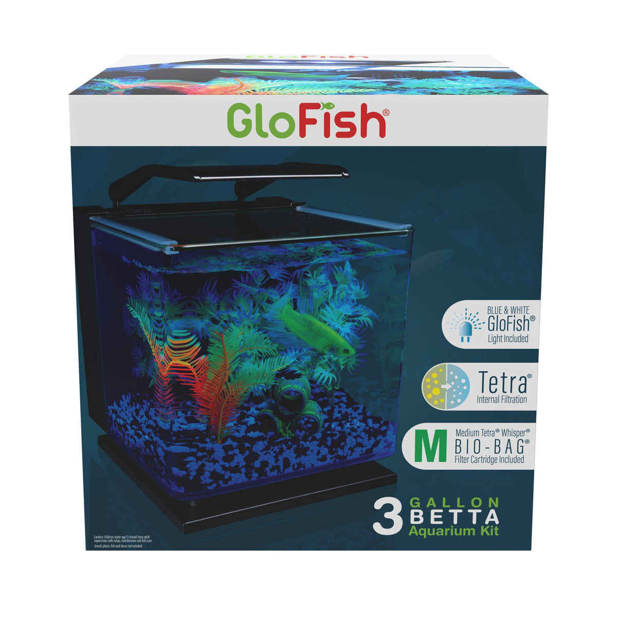 Glofish Betta Glass Aquarium Kit 3 gal – AGE OF AQUARIUMS LIVE FISH AND  PLANTS