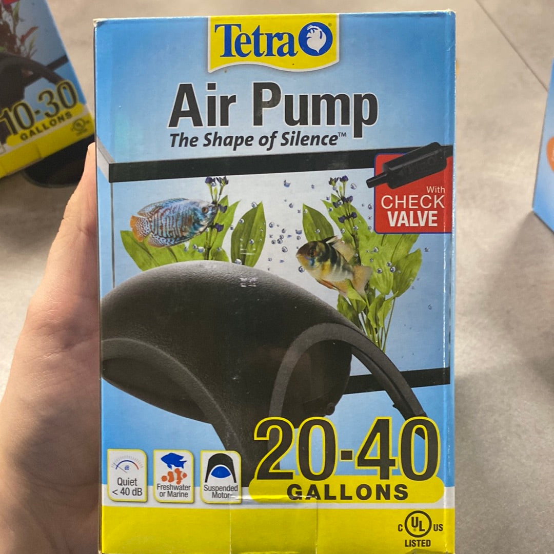 Tetra Whisper Aquarium Air Pumps (UL Listed) With Check Valve