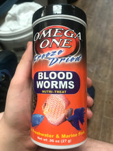 Load image into Gallery viewer, Omega One Freeze Dried Blood Worms