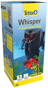 Tetra Whisper Internal Power Filters 4,10,20,40 Gallons