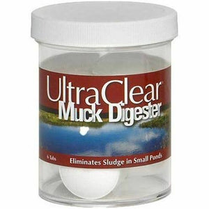 UltraClear Muck Digester Tablets 6 Tab Jar Treats 1,000 Gallons for 6 months