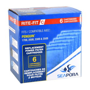 Seapora Rite-Fit C Cartridges for Penguin® Power Filters - 170B/200B/330B/350B