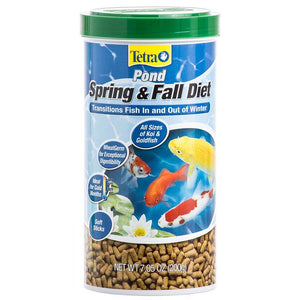 Tetra Pond Spring & Fall Diet Fish Food 7.5 Oz Jar