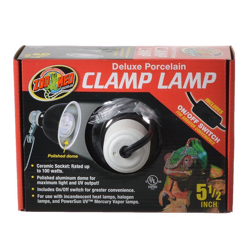 Zoo Med Deluxe Porcelain Clamp Lamps