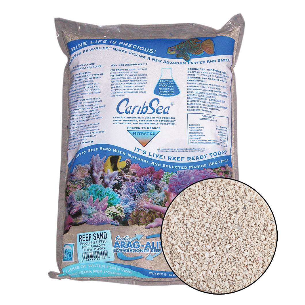 Caribsea Arag-Alive! Special Grade Reef Sand – AGE OF AQUARIUMS LIVE ...