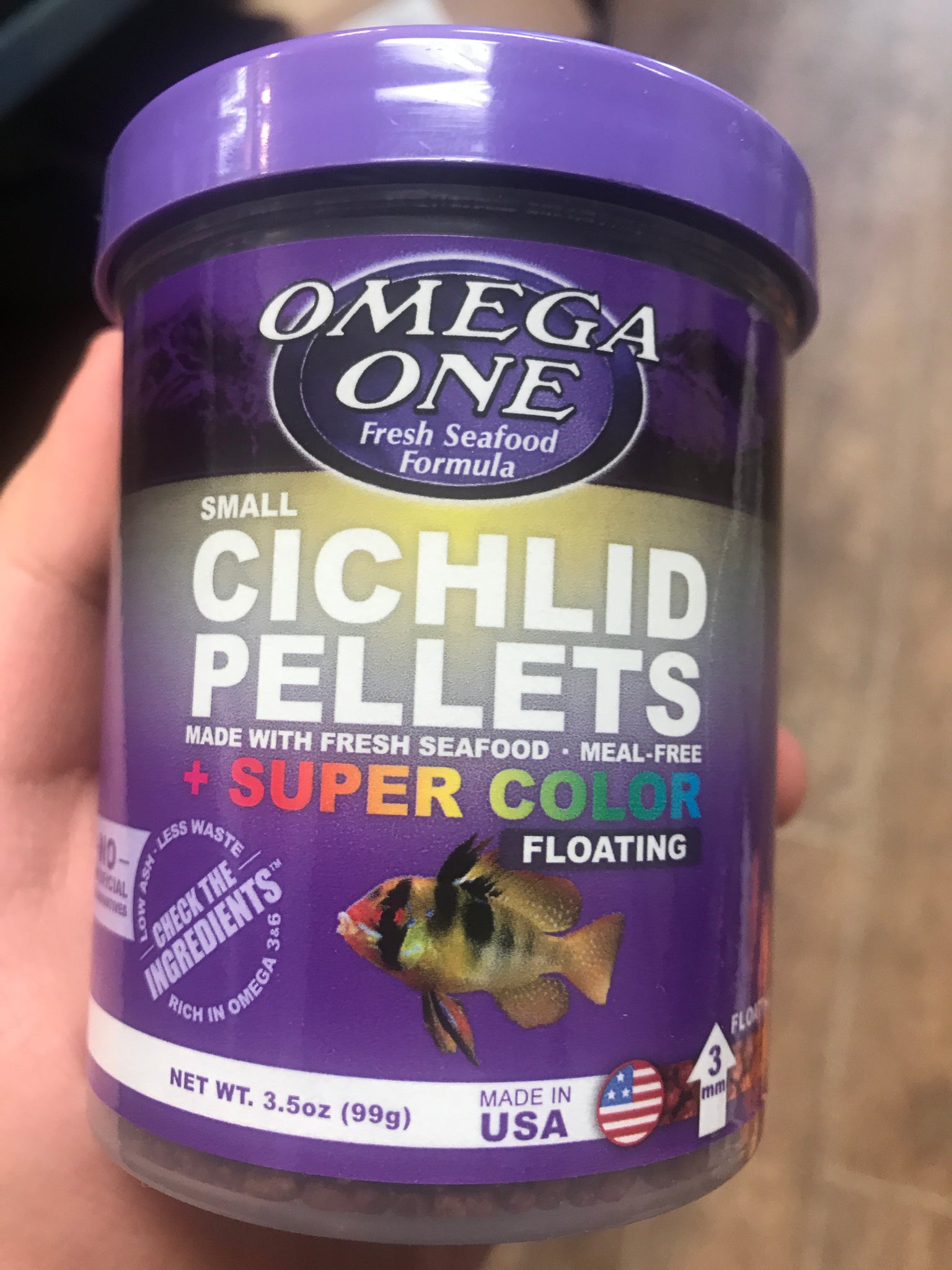 Omega One Super Color Floating Cichlid Pellets AGE OF AQUARIUMS